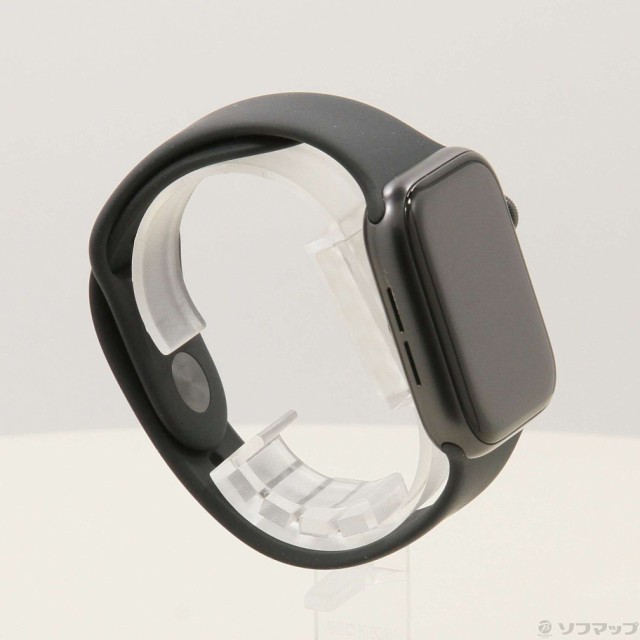 (中古)Apple Apple Watch Series 6 GPS 44mm スペースグレイアルミニウムケース ブラックスポーツバンド(262-ud)の通販は