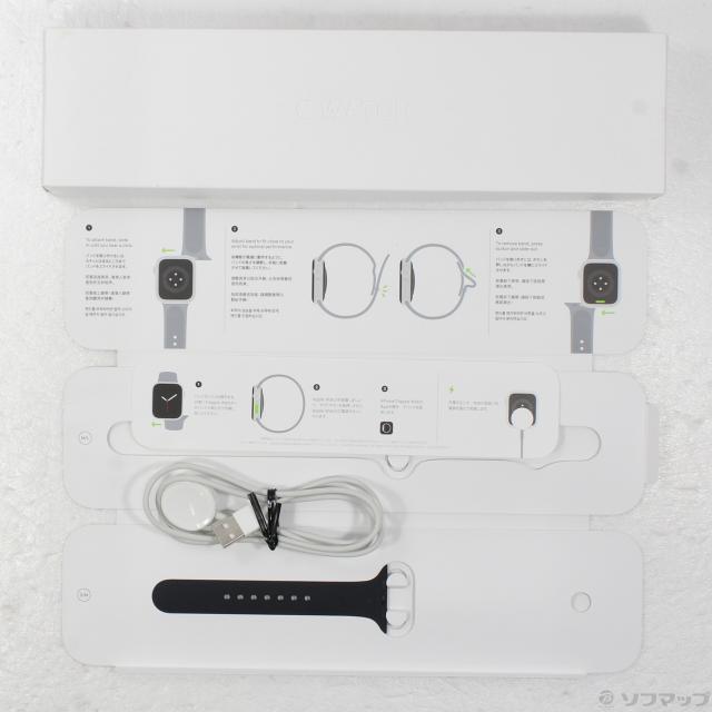 (中古)Apple Apple Watch Series 6 GPS 44mm スペースグレイアルミニウムケース ブラックスポーツバンド(262-ud)の通販は