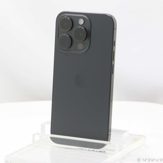 (中古)Apple iPhone15 Pro 128GB ブラックチタニウム MTU73J/A SIMフリー(251-ud)