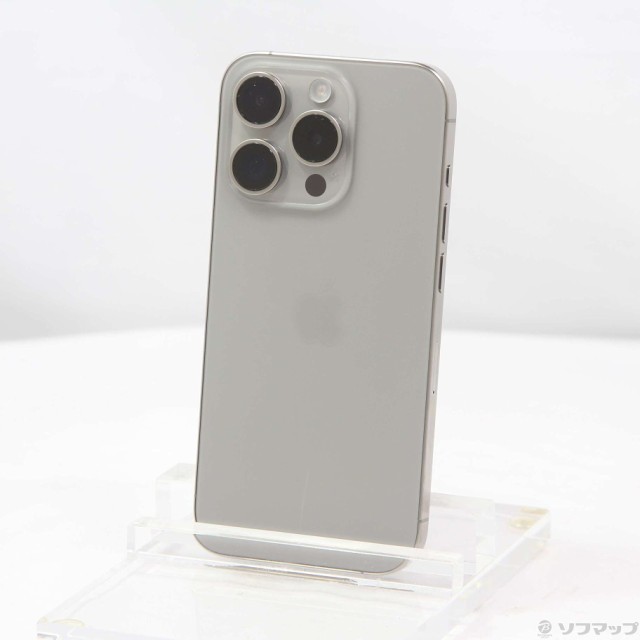 (中古)Apple iPhone15 Pro 128GB ナチュラルチタニウム MTU93J/A SIMフリー(297-ud)