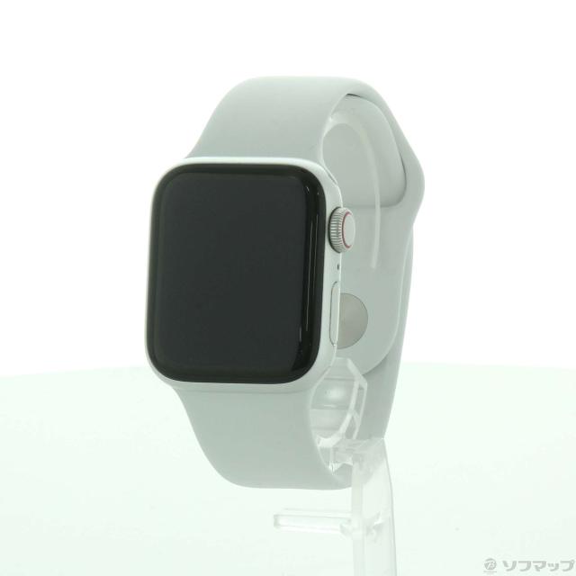 (中古)Apple Apple Watch SE 第2世代 GPS + Cellular 40mm シルバーアルミニウムケース ホワイトスポーツバンド(371-ud)の通販は 21,846円