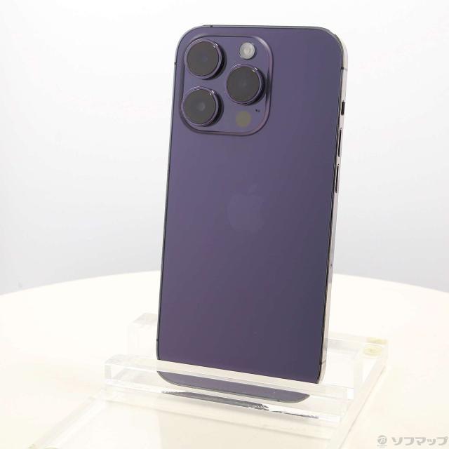 中古)Apple iPhone14 Pro 128GB ディープパープル MQ0F3J/A SIM