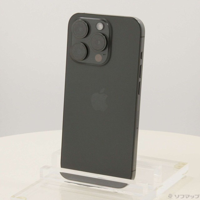 (中古)Apple iPhone15 Pro 128GB ブラックチタニウム MTU73J/A SIMフリー(305-ud)