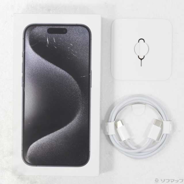 (中古)Apple iPhone15 Pro 128GB ブラックチタニウム MTU73J/A SIMフリー(305-ud)