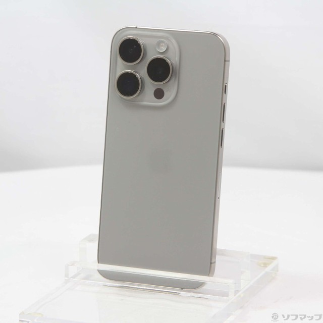 (中古)Apple iPhone15 Pro 128GB ナチュラルチタニウム MTU93J/A SIMフリー(297-ud)