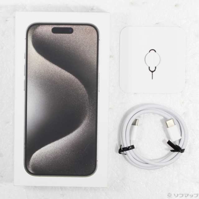 (中古)Apple iPhone15 Pro 128GB ナチュラルチタニウム MTU93J/A SIMフリー(297-ud)