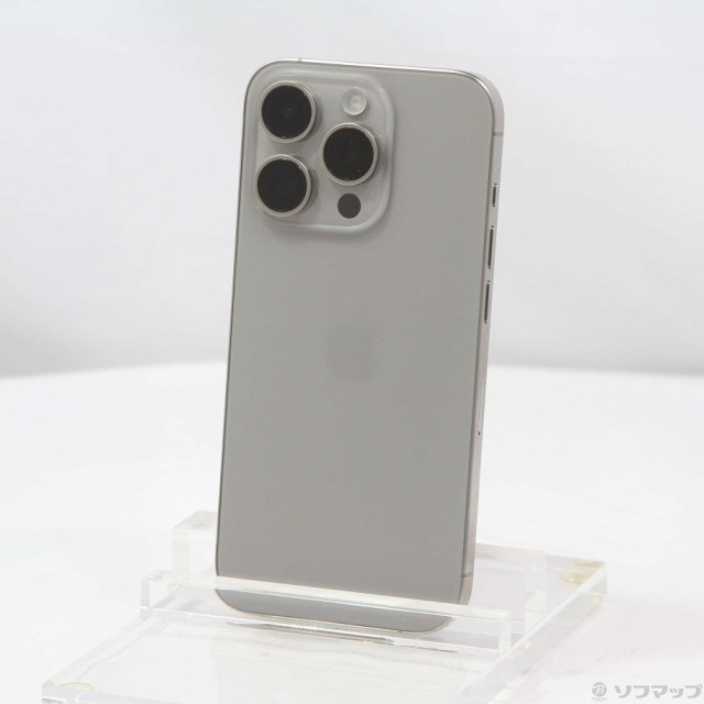 (中古)Apple iPhone15 Pro 128GB ナチュラルチタニウム MTU93J/A SIMフリー(262-ud)