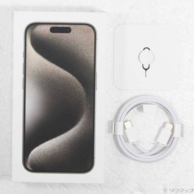 (中古)Apple iPhone15 Pro 128GB ナチュラルチタニウム MTU93J/A SIMフリー(262-ud)