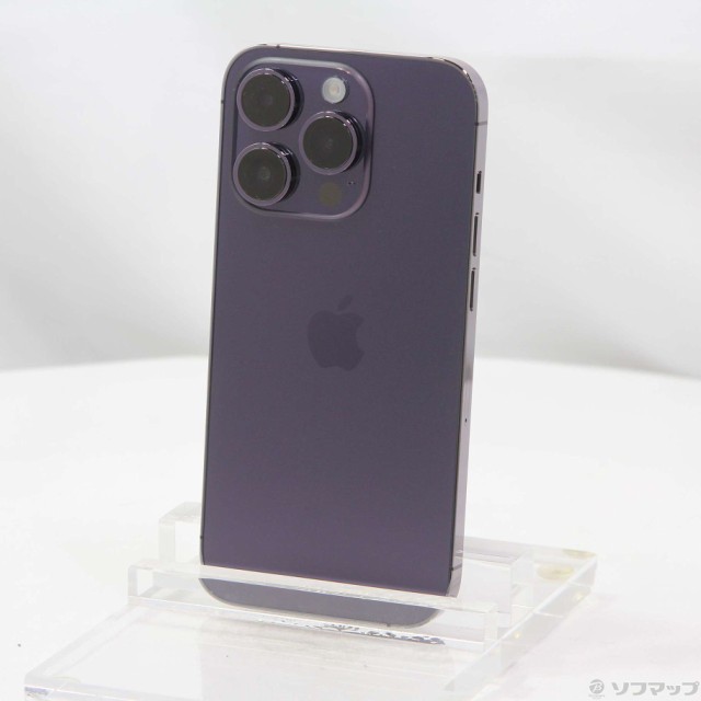 (中古)Apple iPhone14 Pro 256GB ディープパープル NQ1E3J/A SIMフリー(295-ud)