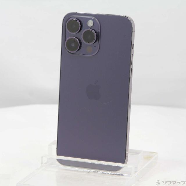 中古)Apple iPhone14 Pro Max 256GB ディープパープル MQ9E3J/A SIM 
