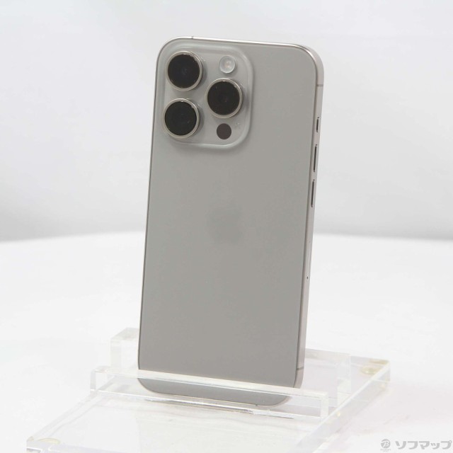 (中古)Apple iPhone15 Pro 128GB ナチュラルチタニウム MTU93J/A SIMフリー(344-ud)