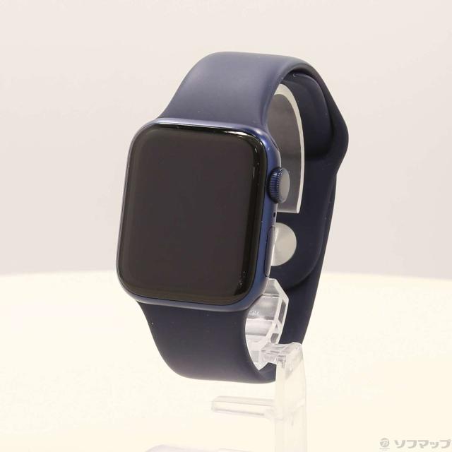中古)Apple Apple Watch Series 6 GPS 40mm ブルーアルミニウムケース 