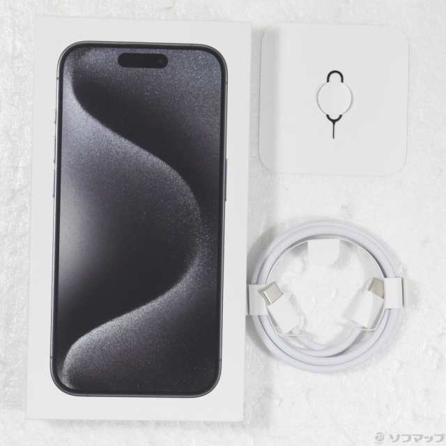 (中古)Apple iPhone15 Pro 128GB ブラックチタニウム MTU73J/A SIMフリー(251-ud)