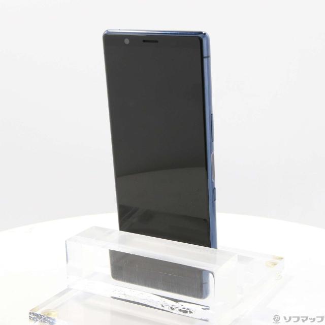 中古)SONY Xperia 5 128GB ブルー J9260JPL SIMフリー(262-ud)の通販は