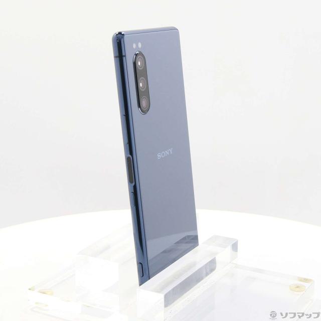 中古)SONY Xperia 5 128GB ブルー J9260JPL SIMフリー(262-ud)の通販は