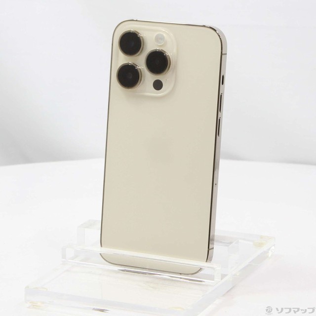 (中古)Apple iPhone14 Pro 256GB ゴールド MQ173J/A SIMフリー(198-ud)の通販は 65,824円