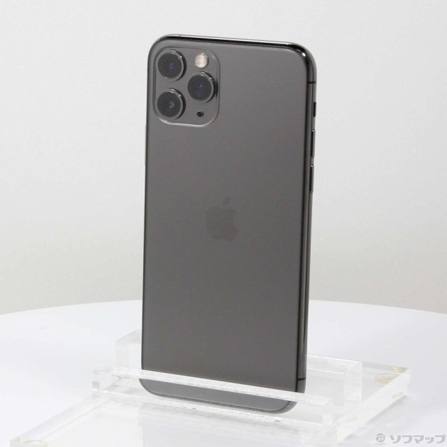 (中古)Apple iPhone11 Pro 256GB スペースグレイ MWC72J/A SIMフリー(269-ud)