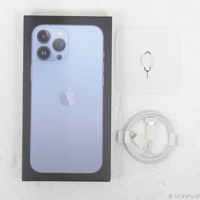 (中古)Apple iPhone13 Pro Max 256GB シエラブルー MLJD3J/A SIMフリー(269-ud)の通販は