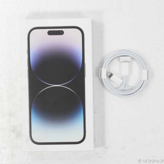 (中古)Apple iPhone14 Pro 256GB スペースブラック MQ0Q3J/A SIMフリー(262-ud)