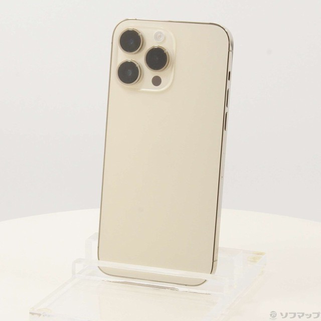 (中古)Apple iPhone14 Pro Max 128GB ゴールド MQ983J/A SIMフリー(344-ud)