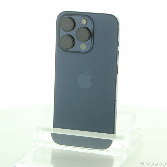 (中古)Apple iPhone15 Pro 128GB ブルーチタニウム MTUA3J/A SIMフリー(349-ud)