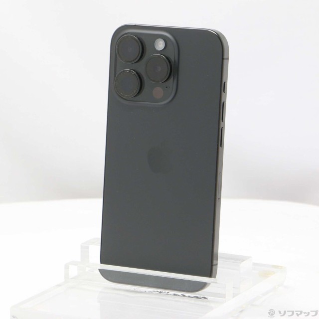 (中古)Apple iPhone15 Pro 128GB ブラックチタニウム MTU73J/A SIMフリー(196-ud)