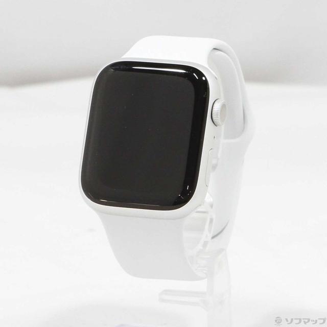 (中古)Apple Apple Watch Series 8 GPS 45mm シルバーアルミニウムケース ホワイトスポーツバンド(262-ud)の通販は