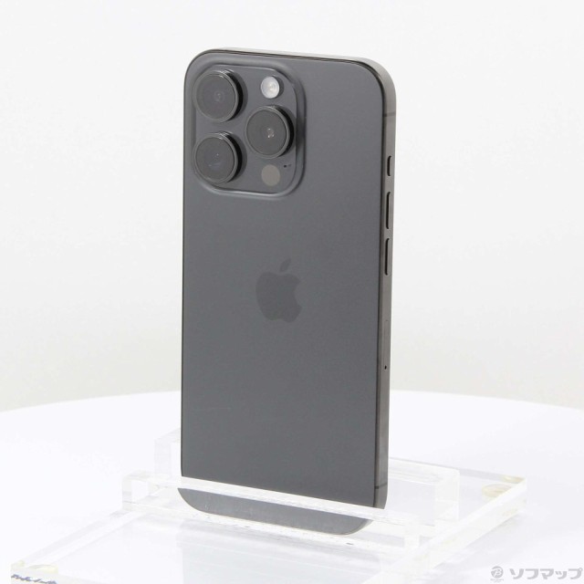 (中古)Apple iPhone15 Pro 128GB ブラックチタニウム MTU73J/A SIMフリー(381-ud)