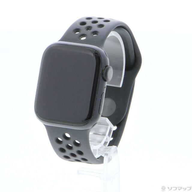(中古)Apple Apple Watch Series 7 Nike GPS 41mm ミッドナイトアルミニウムケース アンスラサイト/ブラックNIKEスポーツバンド(371-ud)の通販は 24,404円