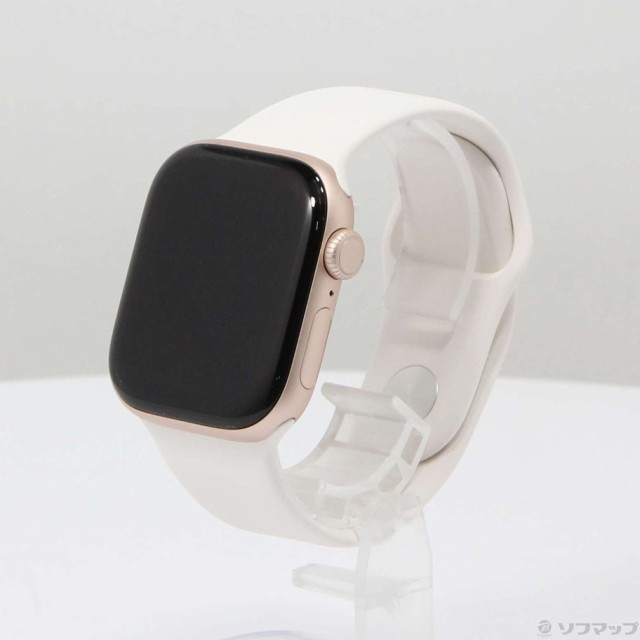 (中古)Apple Apple Watch Series 10 GPS 42mm ローズゴールドアルミニウムケース ライトブラッシュスポーツバンド(258-ud)の通販は