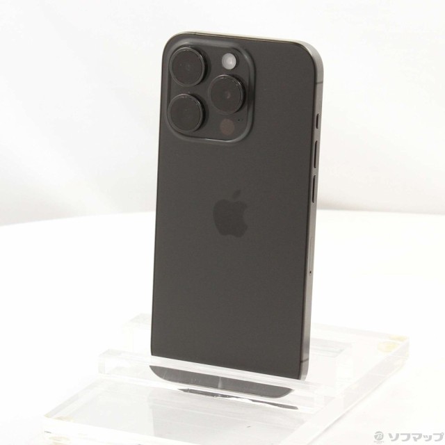 (中古)Apple iPhone15 Pro 128GB ブラックチタニウム MTU73J/A SIMフリー(198-ud)