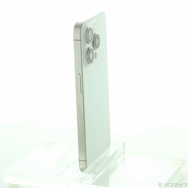 (中古)Apple iPhone15 Pro 128GB ホワイトチタニウム MTU83J/A SIMフリー(349-ud)