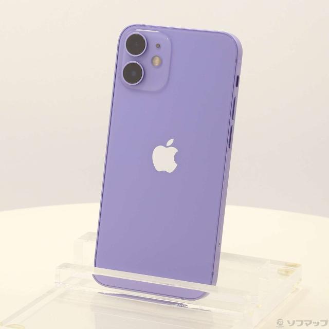 中古)Apple iPhone12 mini 256GB パープル MJQE3J/A SIMフリー(352-ud)