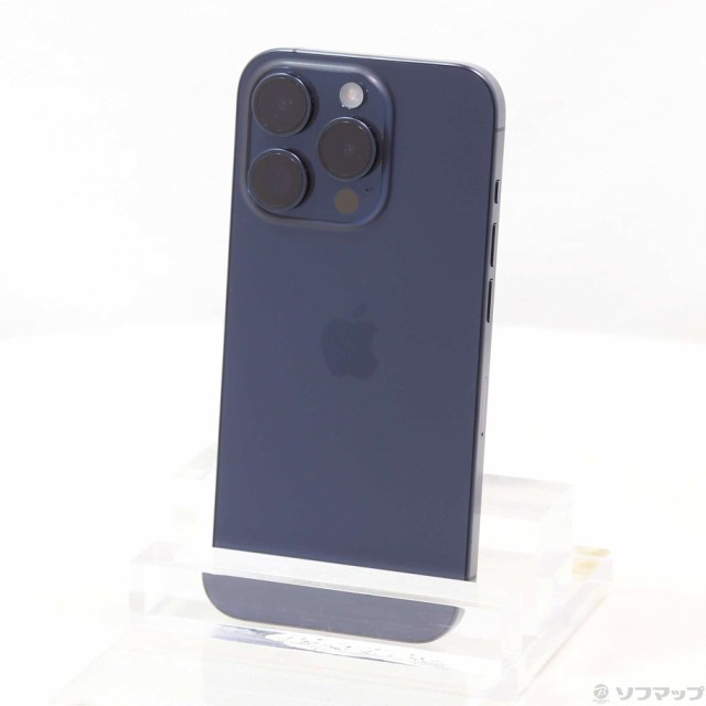 (中古)Apple iPhone15 Pro 128GB ブルーチタニウム MTUA3J/A SIMフリー(297-ud)