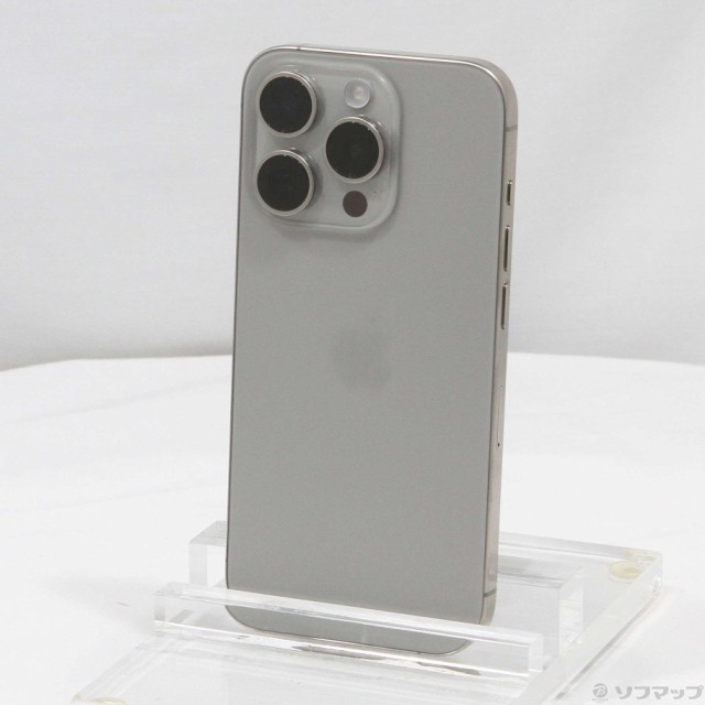 (中古)Apple iPhone15 Pro 128GB ナチュラルチタニウム MTU93J/A SIMフリー(196-ud)