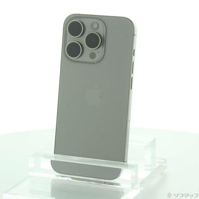 中古)Apple iPhone15 Pro 256GB ナチュラルチタニウム MTUF3J/A SIM