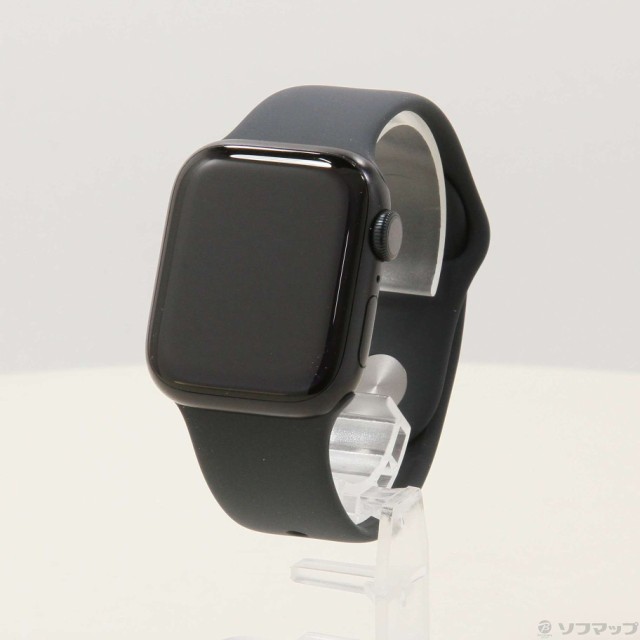 (中古)Apple Apple Watch Series 9 GPS 41mm ミッドナイトアルミニウムケース ミッドナイトスポーツバンド(377-ud)