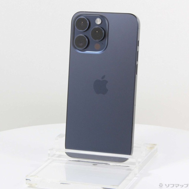 (中古)Apple iPhone15 Pro Max 256GB ブルーチタニウム MU6T3J/A SIMフリー(196-ud)
