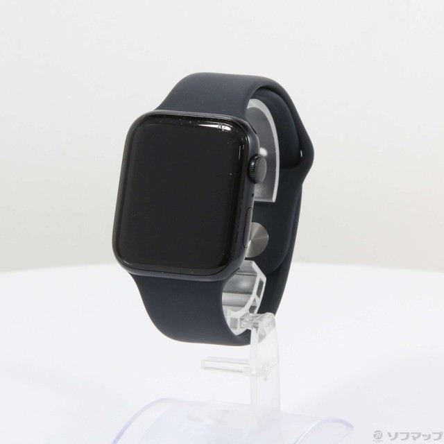 (中古)Apple Apple Watch SE 第2世代 GPS 44mm ミッドナイトアルミニウムケース ミッドナイトスポーツバンド(295-ud)