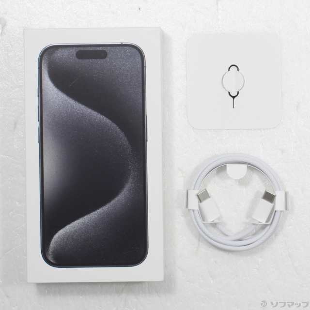 (中古)Apple iPhone15 Pro 128GB ブラックチタニウム MTU73J/A SIMフリー(196-ud)