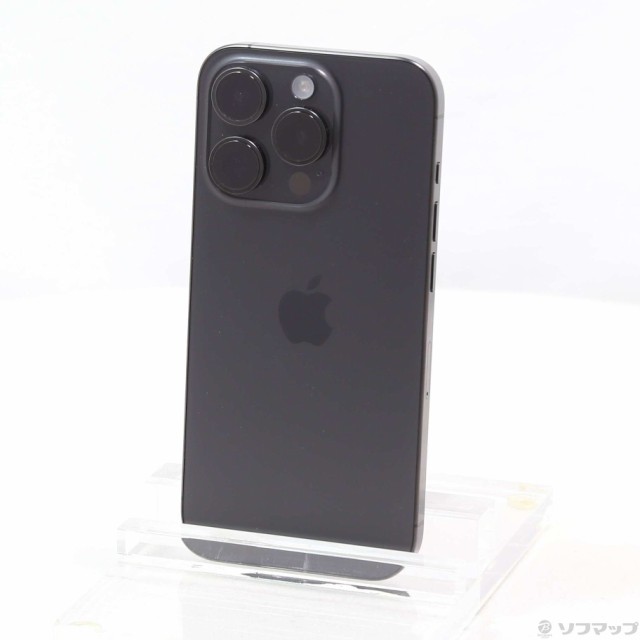 (中古)Apple iPhone15 Pro 128GB ブラックチタニウム MTU73J/A SIMフリー(196-ud)