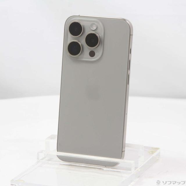 中古)Apple iPhone15 Pro 256GB ナチュラルチタニウム MTUF3J/A SIM