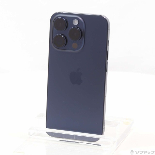 (中古)Apple iPhone15 Pro 128GB ブルーチタニウム MTUA3J/A SIMフリー(276-ud)