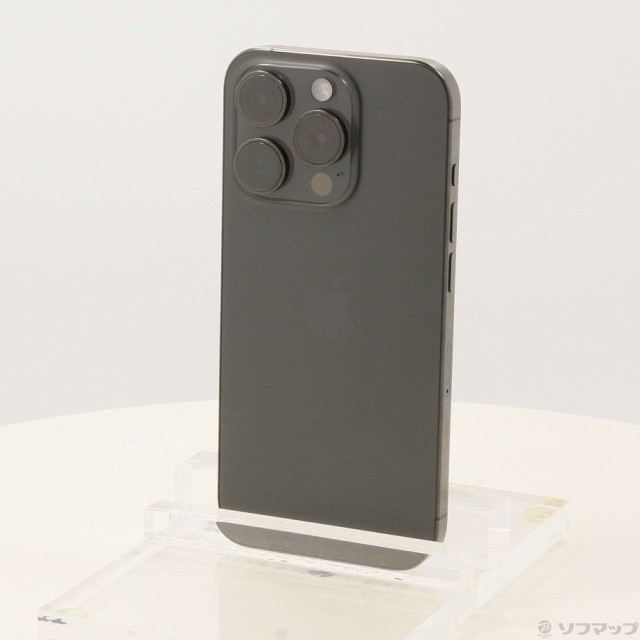 (中古)Apple iPhone15 Pro 128GB ブラックチタニウム MTU73J/A SIMフリー(196-ud)