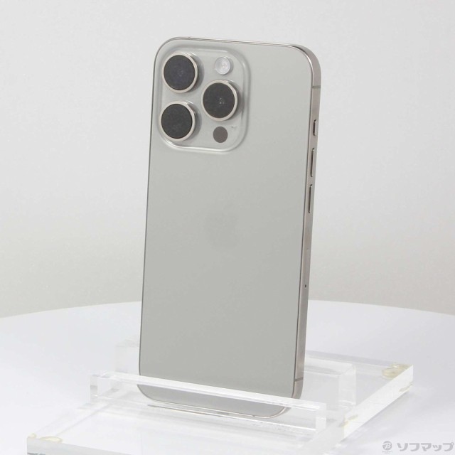 (中古)Apple iPhone15 Pro 128GB ナチュラルチタニウム MTU93J/A SIMフリー(258-ud)