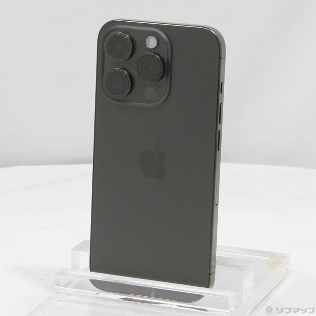 (中古)Apple iPhone15 Pro 128GB ブラックチタニウム MTU73J/A SIMフリー(348-ud)