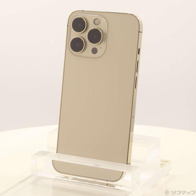 中古)Apple iPhone13 Pro 128GB ゴールド MLUH3J/A SIMフリー(348-ud  