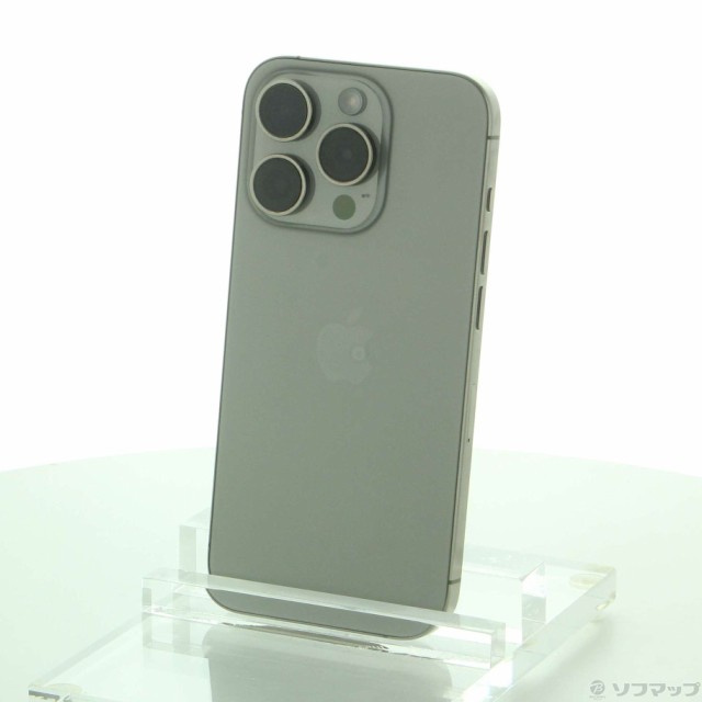 (中古)Apple iPhone15 Pro 128GB ナチュラルチタニウム MTU93J/A SIMフリー(377-ud)