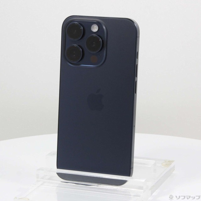 (中古)Apple iPhone15 Pro 128GB ブルーチタニウム MTUA3J/A SIMフリー(276-ud)