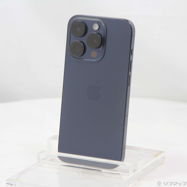 (中古)Apple iPhone15 Pro 128GB ブルーチタニウム MTUA3J/A SIMフリー(269-ud)